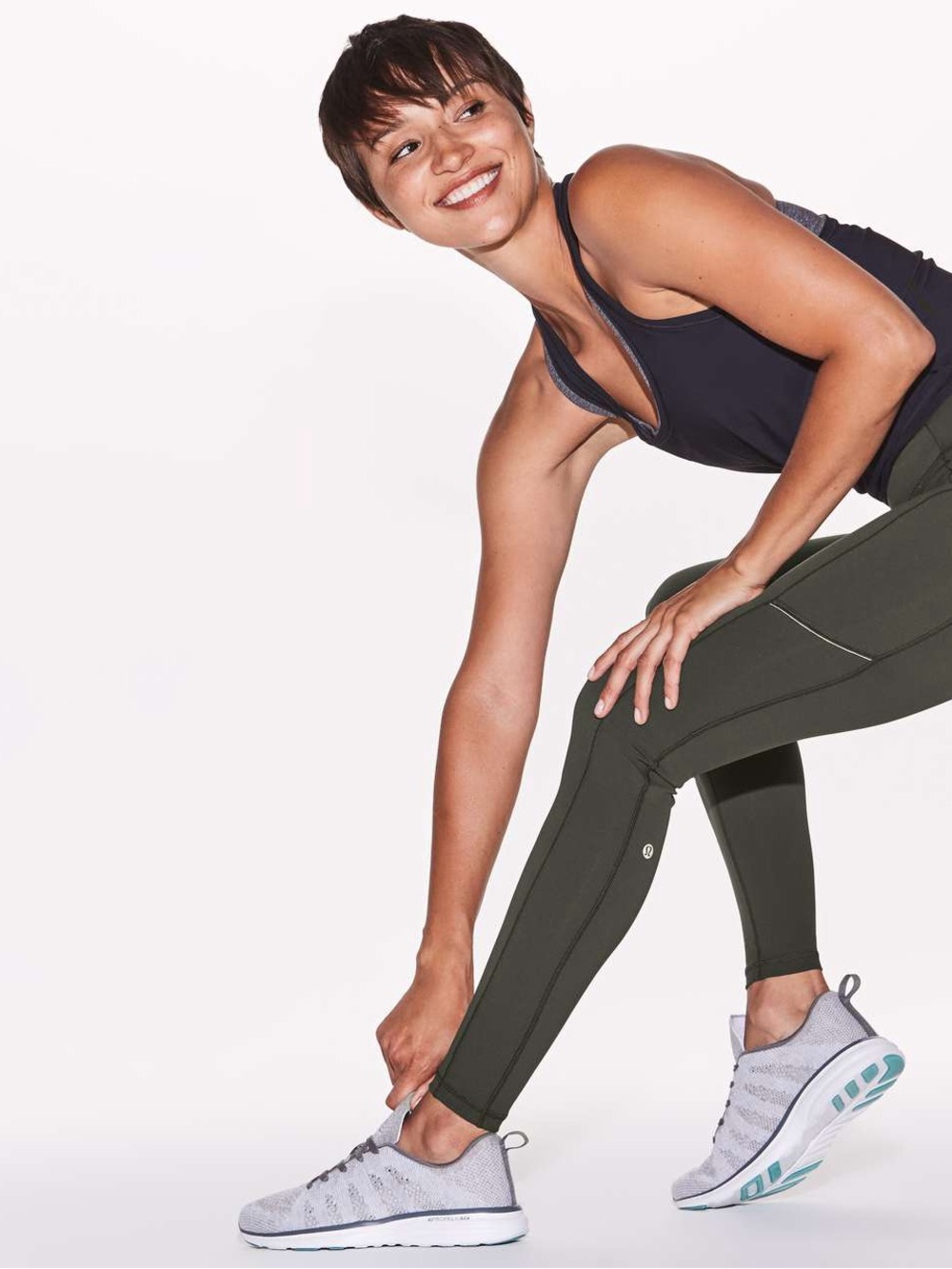 Lululemon Speed Up Tight Full-On Luxtreme Olive Active Leggings Size 4 - Picture 8 of 10